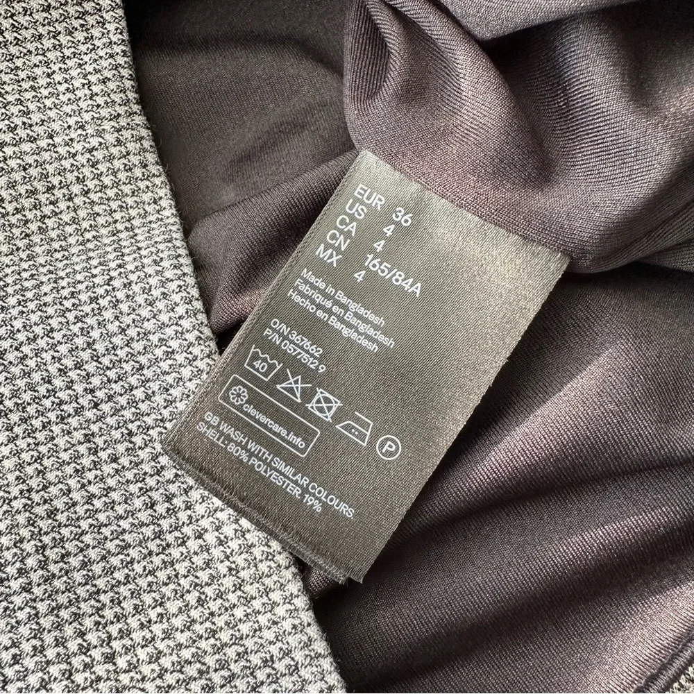 NWOT H&M Cap Sleeve Herringbone Pencil Dress - Picture 7 of 8